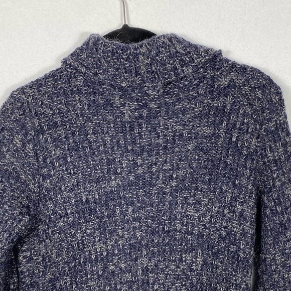 Kenar Dark Blue Shawl Collar Wool/Alpaca Knit Duster Cardigan size large - Picture 10 of 13